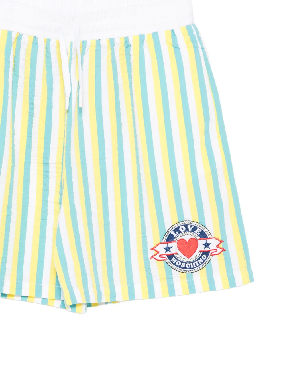 Love Moschino Shorts met logopatch Wit