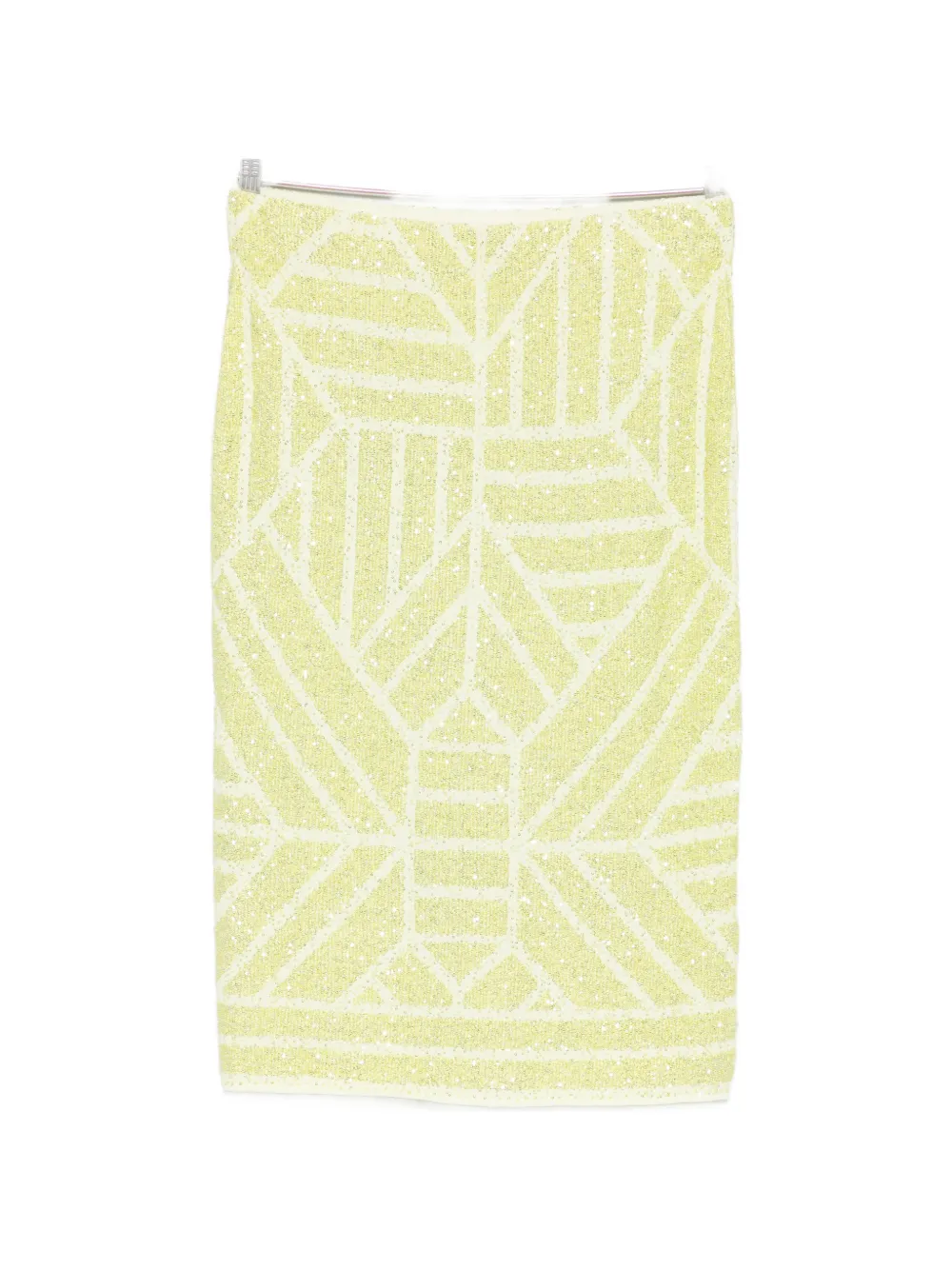 Circus Hotel sequin-embellishment midi skirt - Giallo