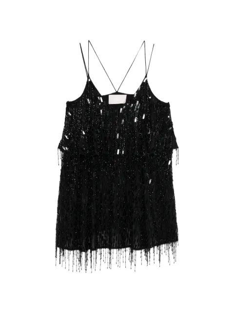 Circus Hotel beaded fringed dress
