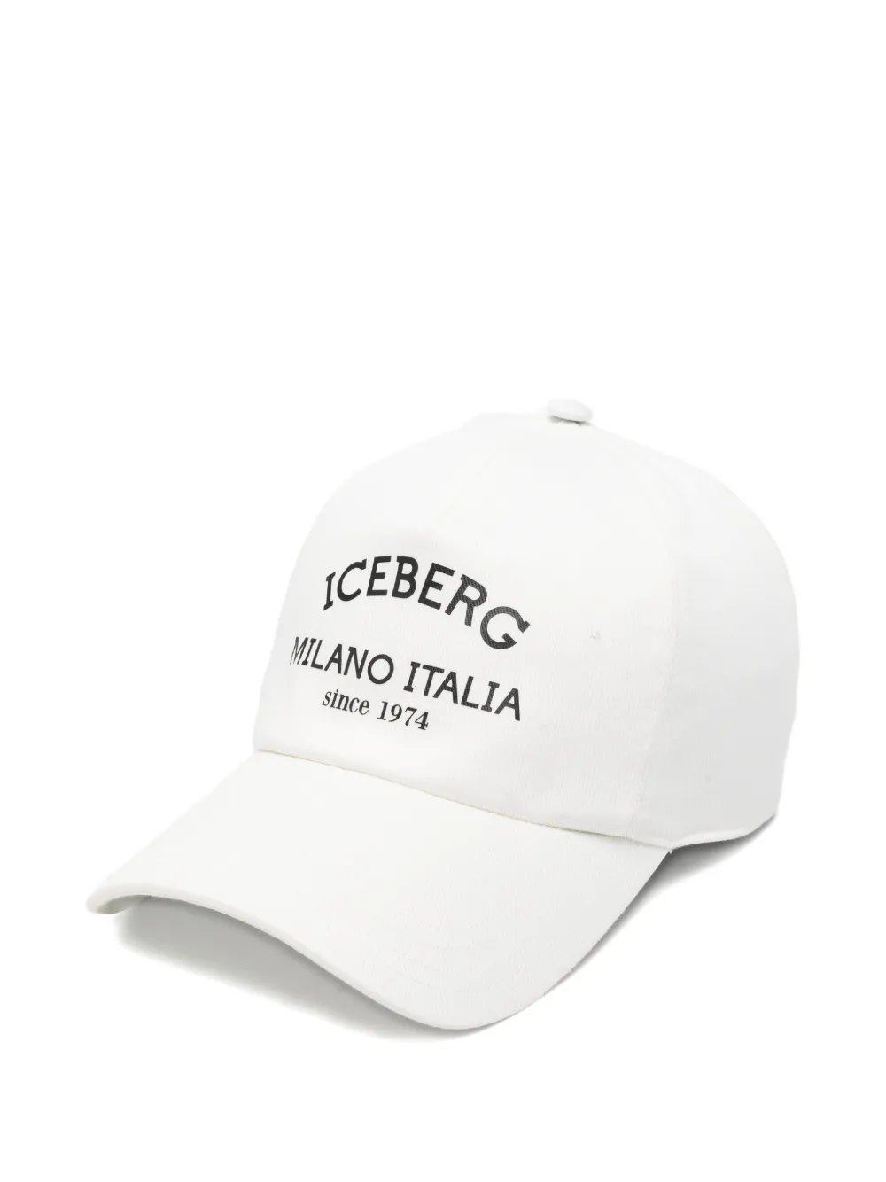 Iceberg logo baseball cap - Bianco