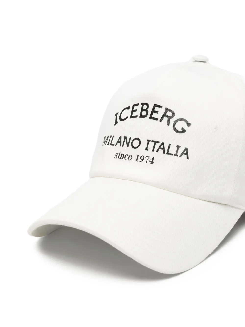  Iceberg Logo Baseball Cap - White 
