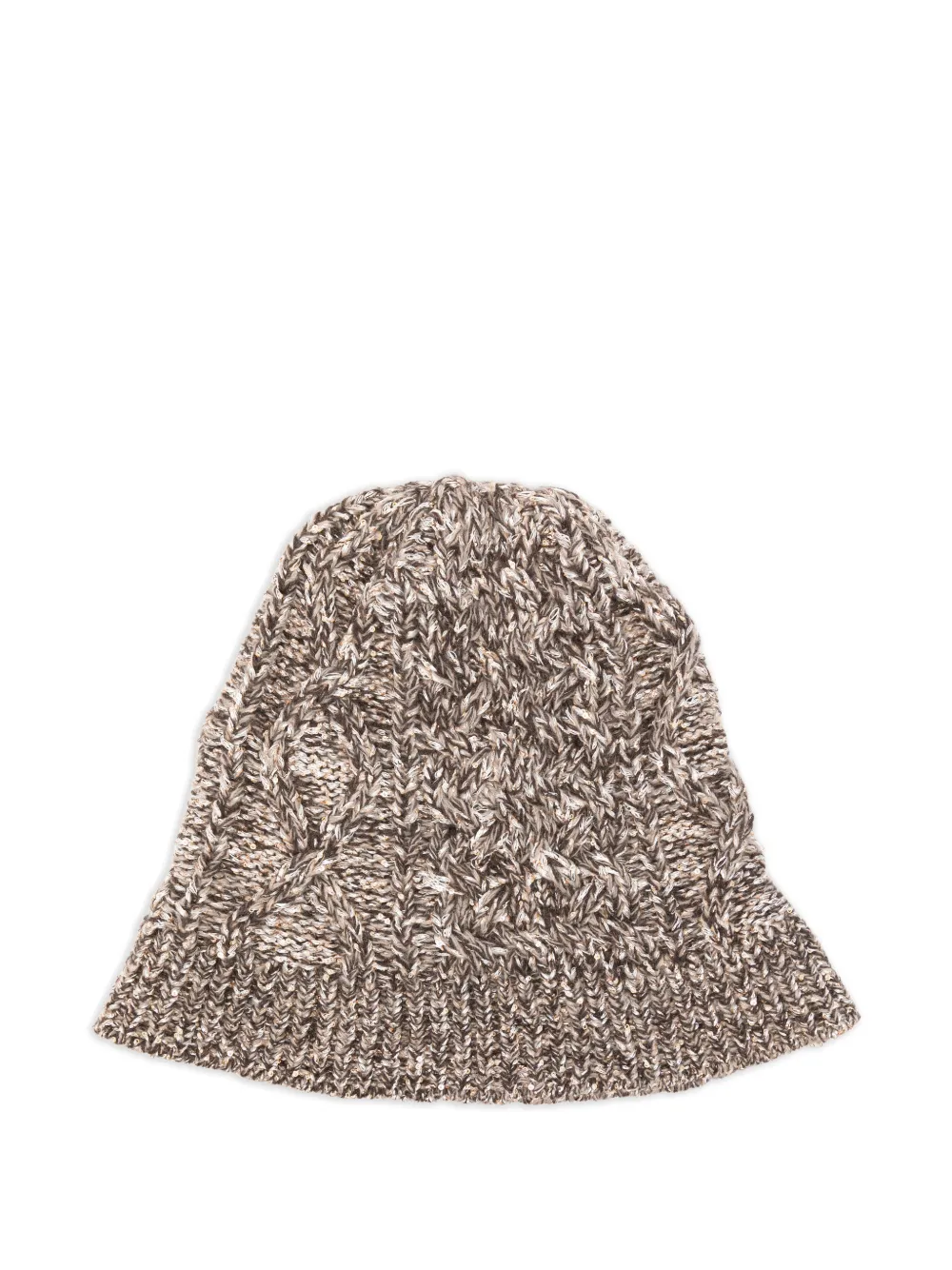 Missoni sequin-embellished cable-knit beanie hat - Toni neutri
