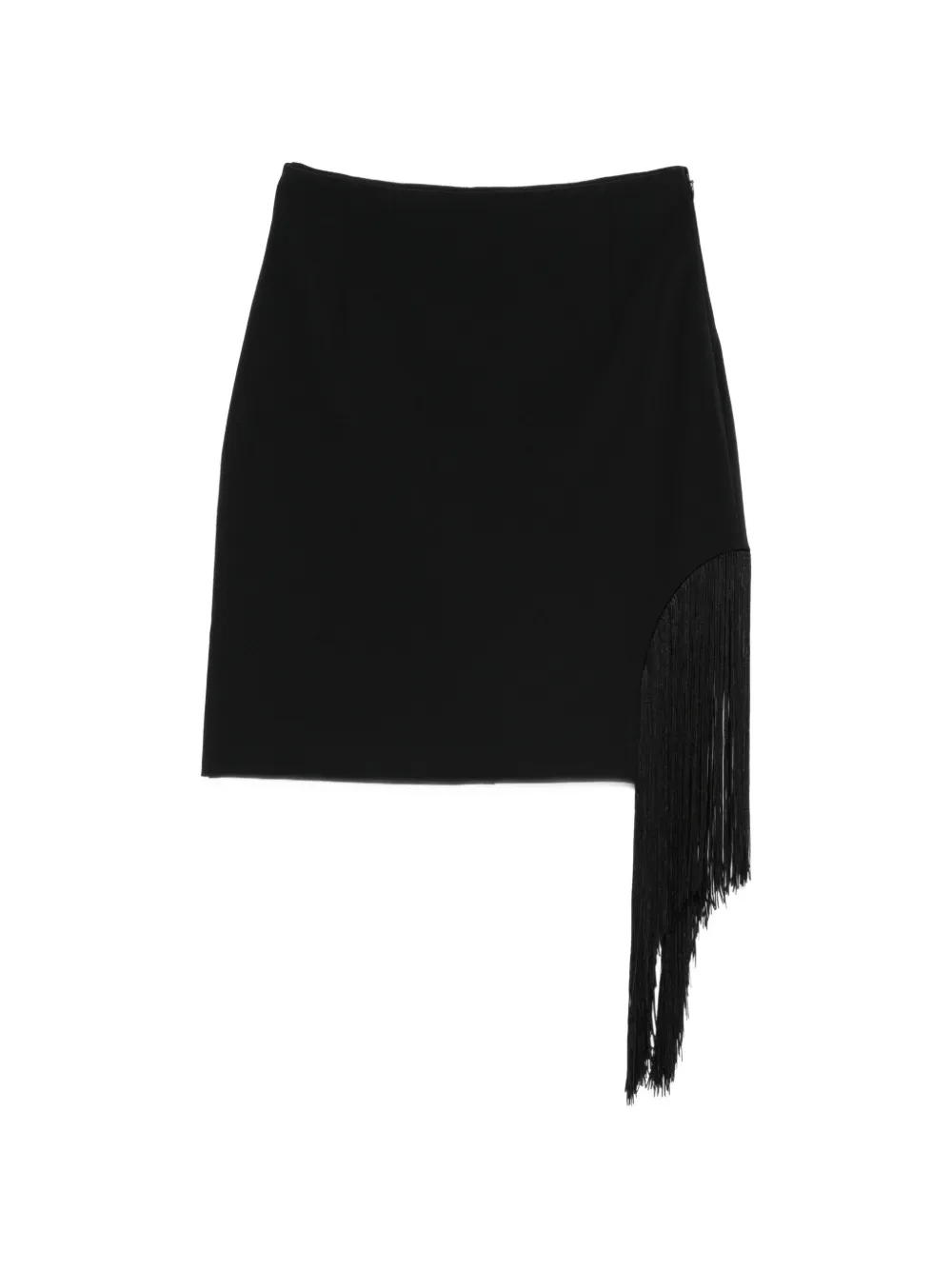 PINKO fringed mini skirt - Nero