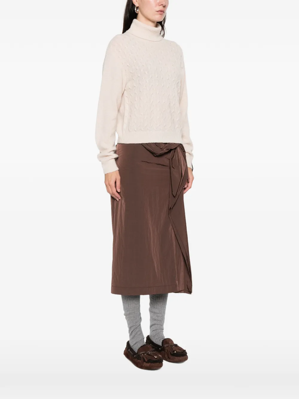 Iceberg Turtleneck Sweater In Neutral