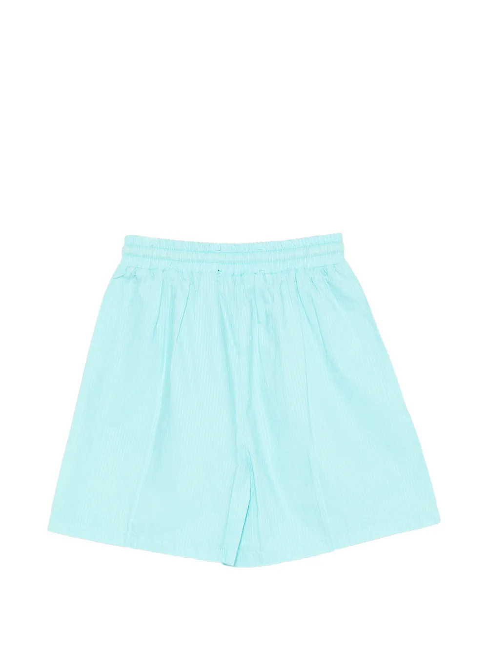 Love Moschino Shorts met krijtstreep en logo-print Blauw