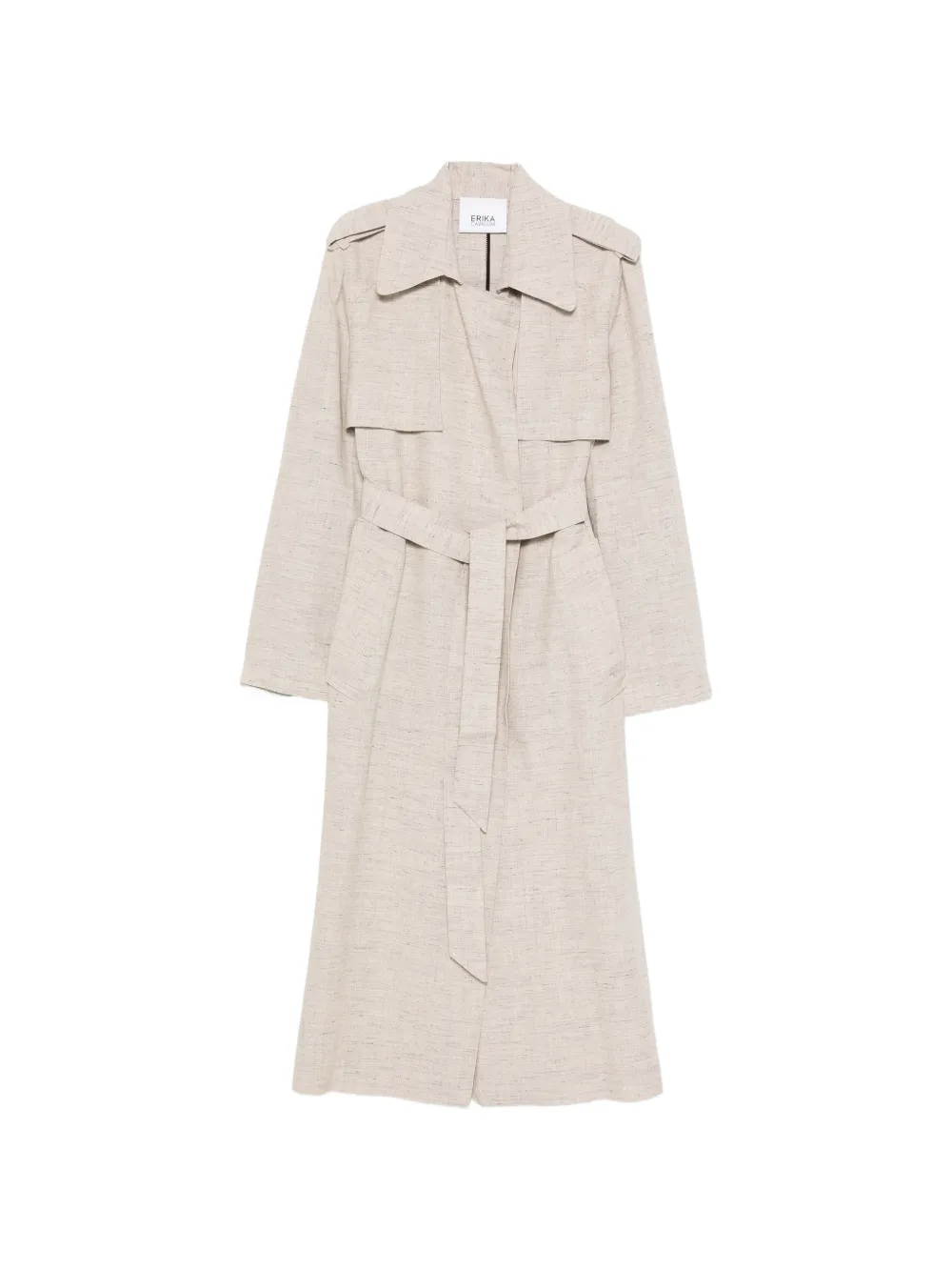 Erika Cavallini Trench Erika con cintura - Toni neutri