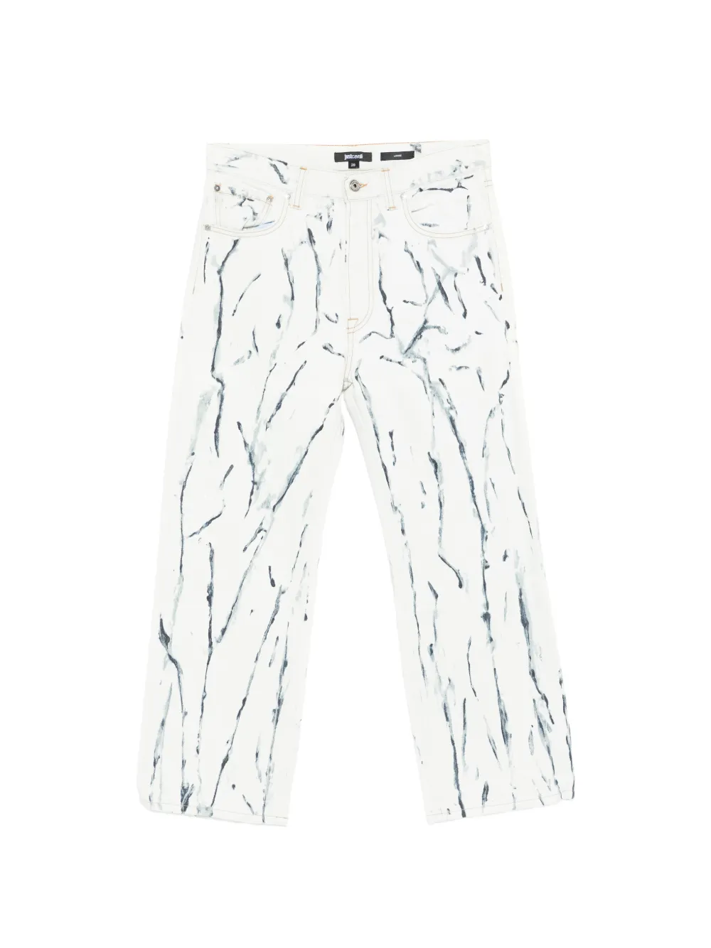 Just Cavalli Jeans con stampa - Bianco