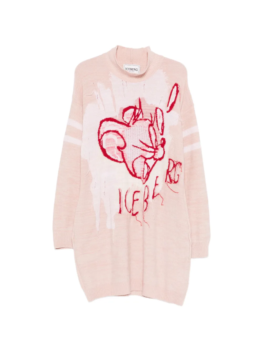 Iceberg graphic-design mini dress - Rosa