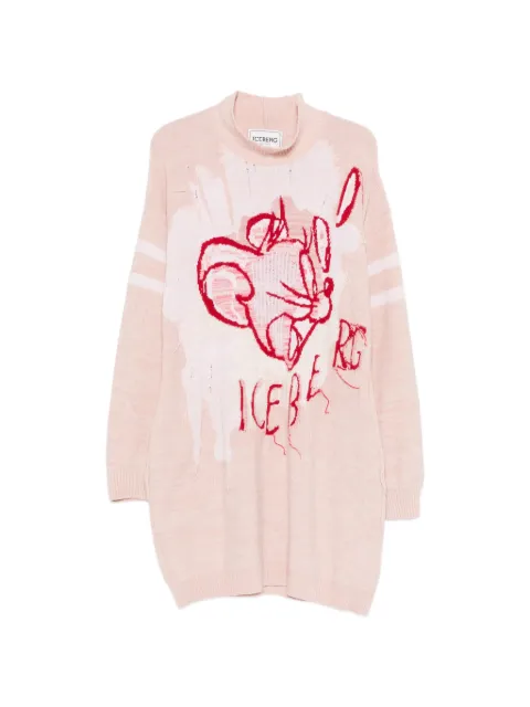 Iceberg graphic-design mini dress