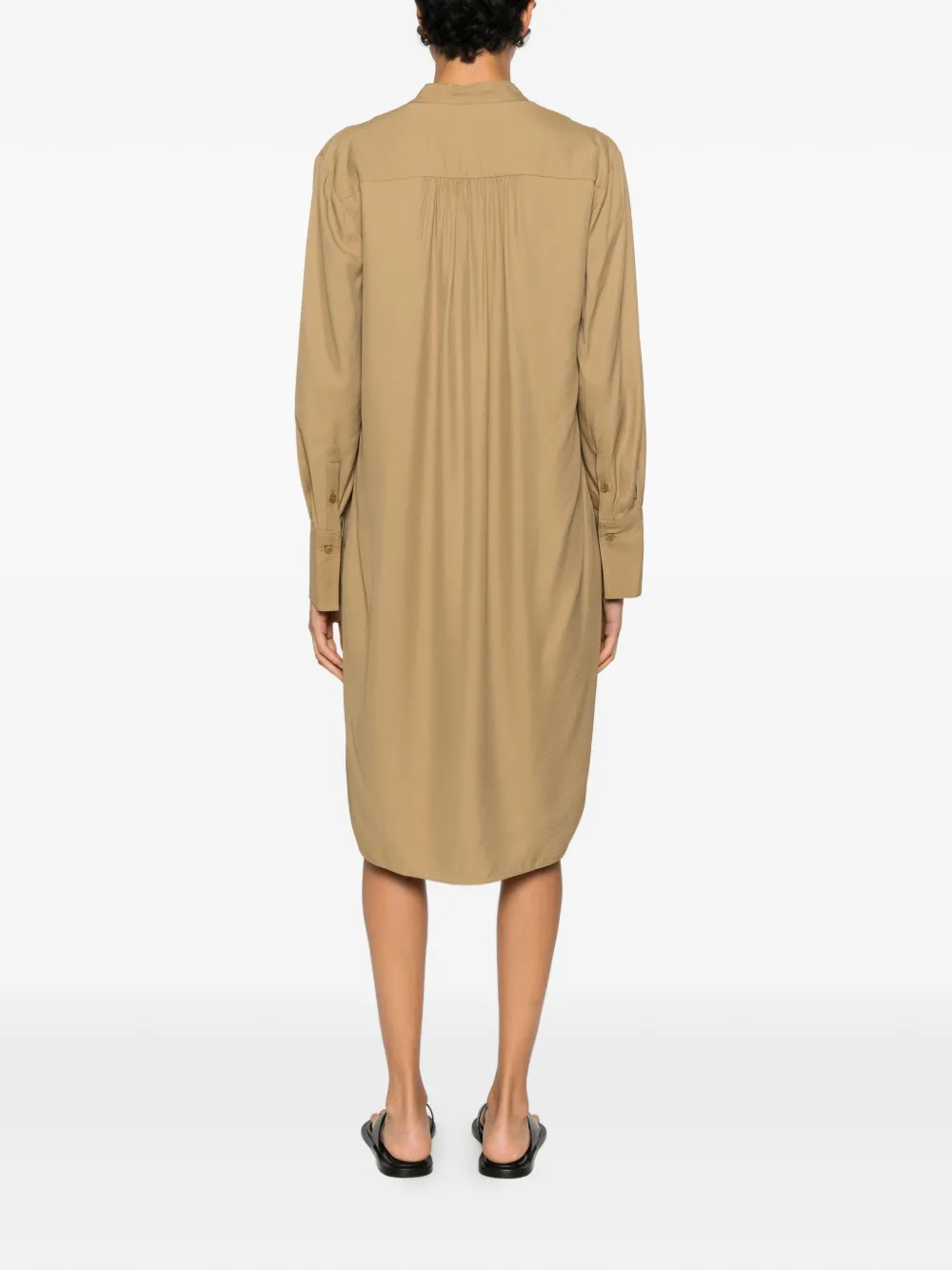 By Malene Birger Mabilla mini-jurk met V-hals Beige
