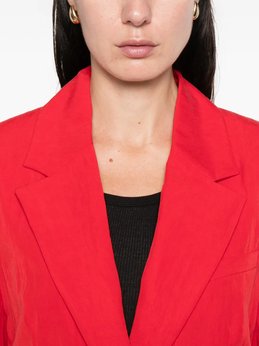 Blumarine Blazer met enkele rij knopen Rood