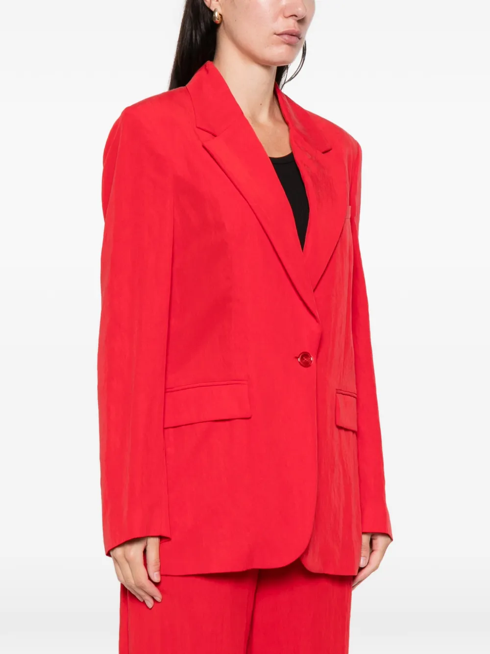 Blumarine Blazer met enkele rij knopen Rood