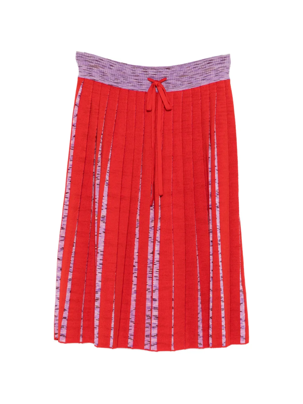 Missoni drawstring mini skirt - Rosso