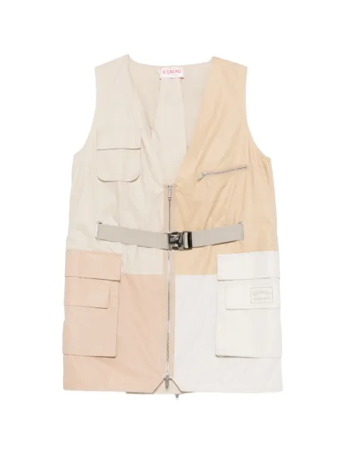 Iceberg colourblock pocket mini dress