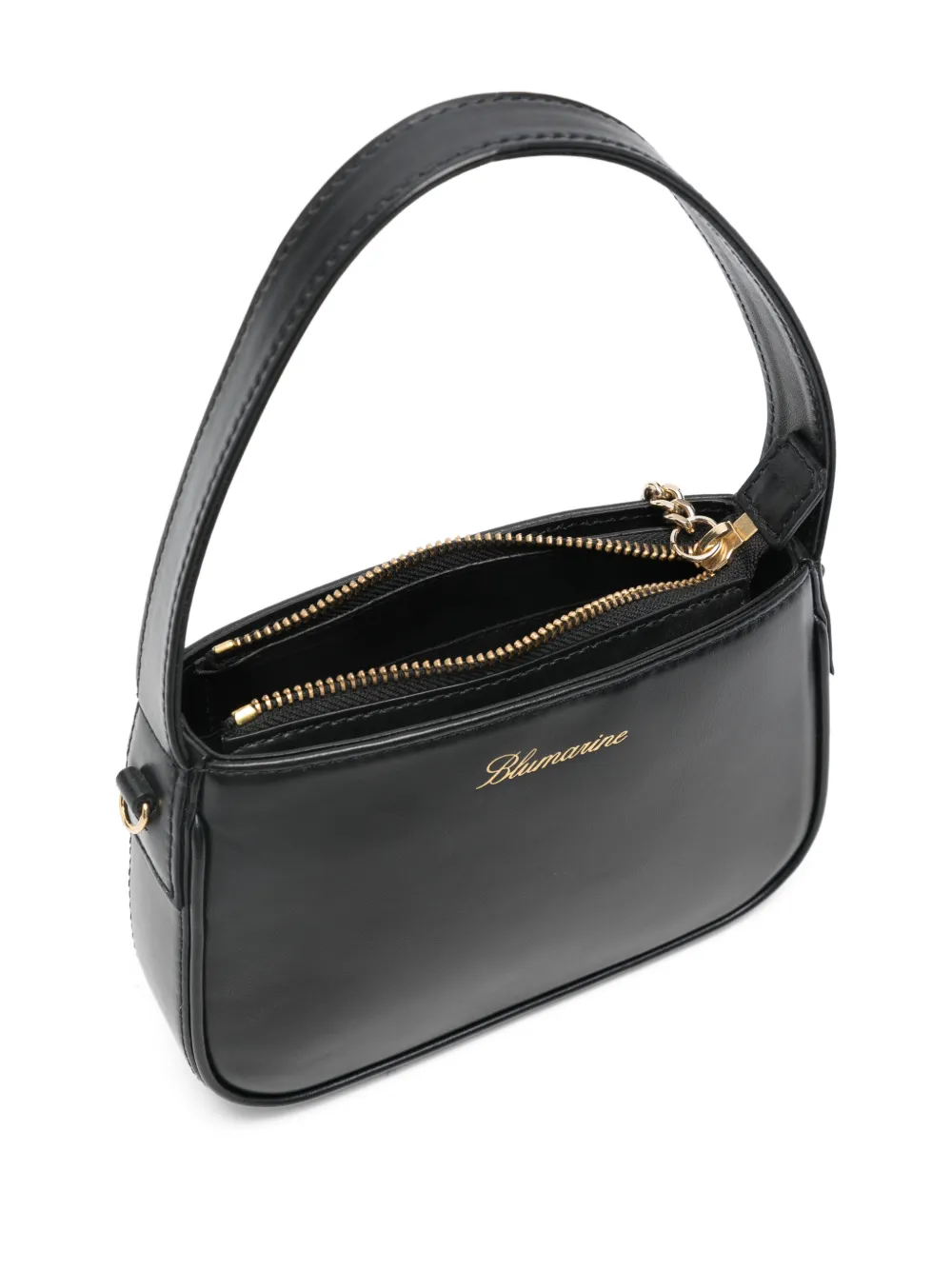 Blumarine Toy Logo-charm Tote Bag In Black