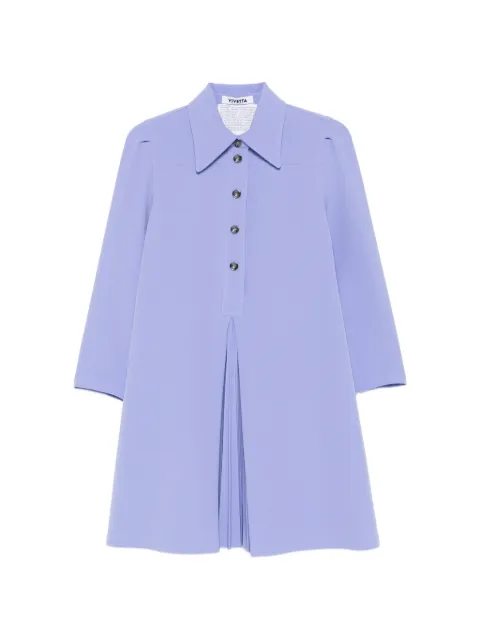 Vivetta A라인 플리츠 미니 드레스