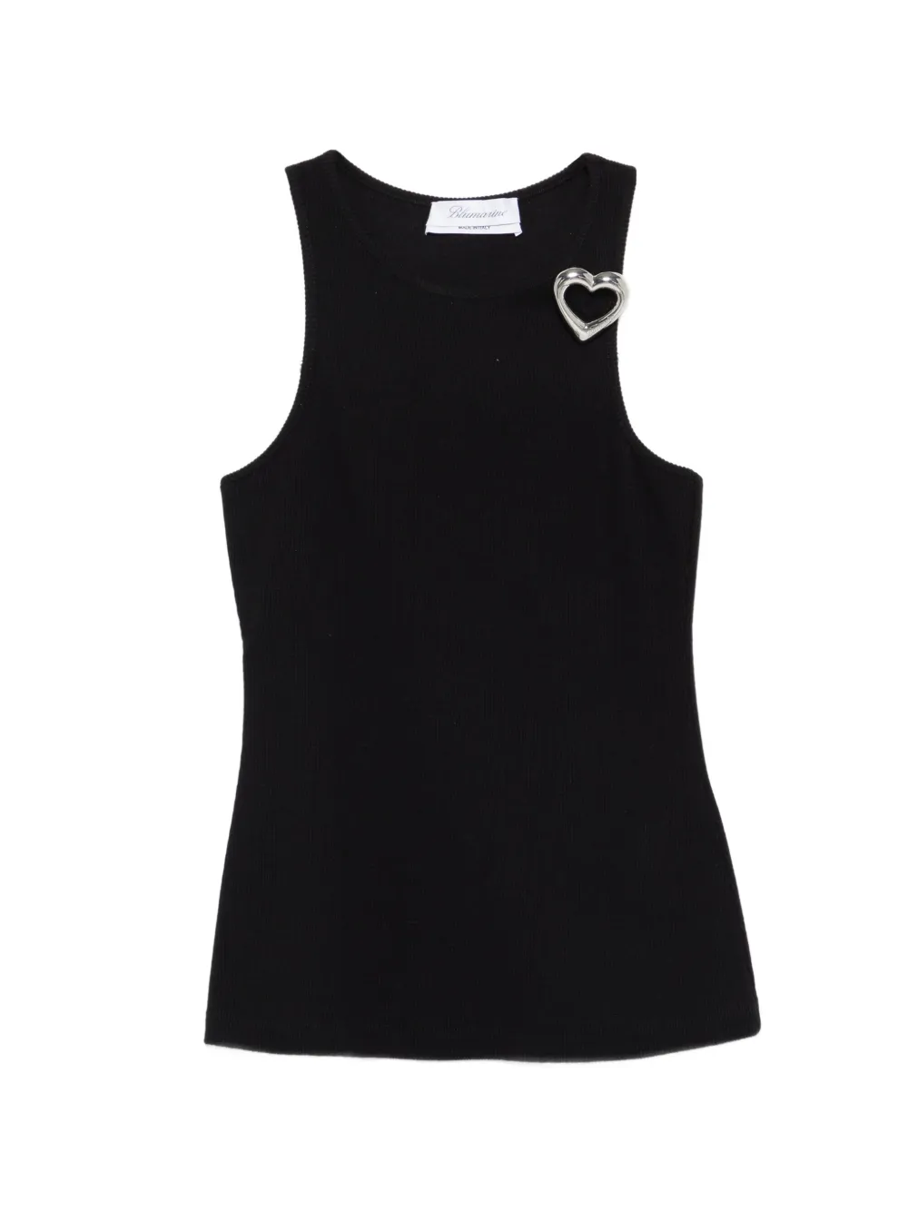 Blumarine heart-pin tank top - Nero
