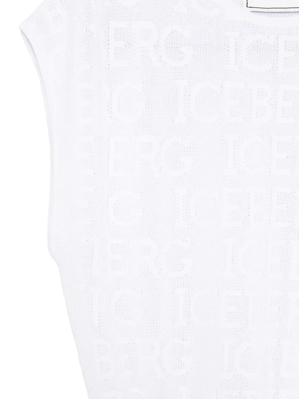 Iceberg Top met logo-patroon Wit