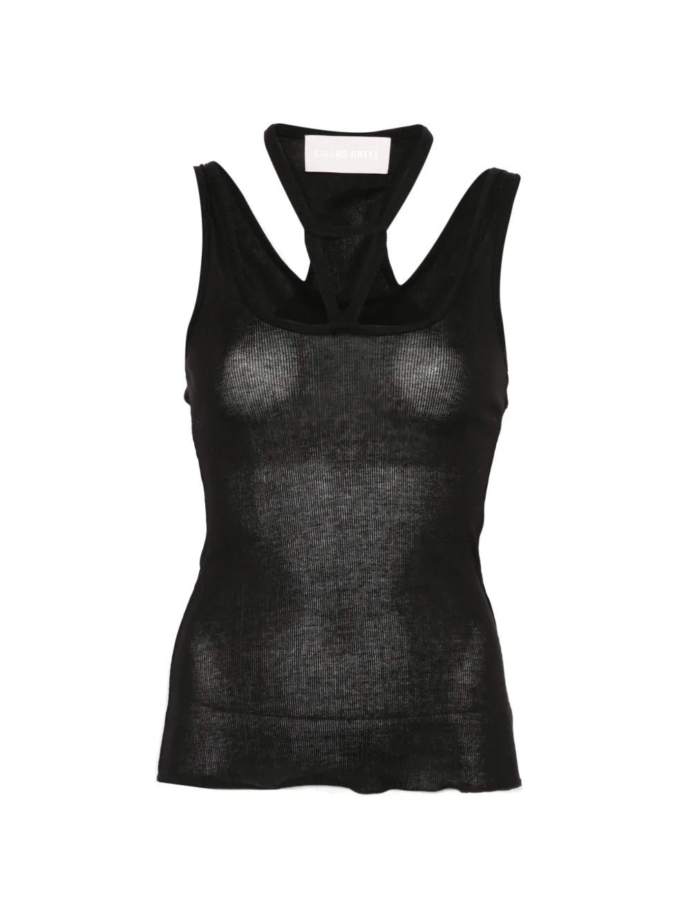 Circus Hotel halterneck top - Schwarz