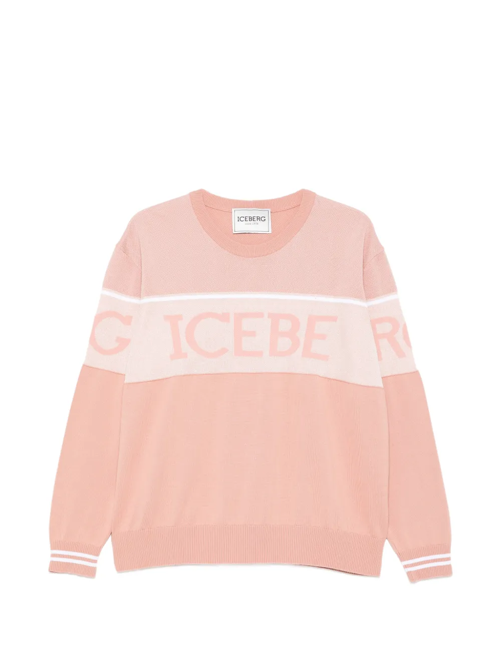 Iceberg logo-detail sweatshirt - Rosa