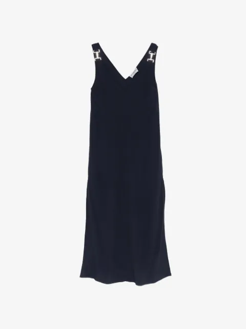 Iceberg V-neck woven dress