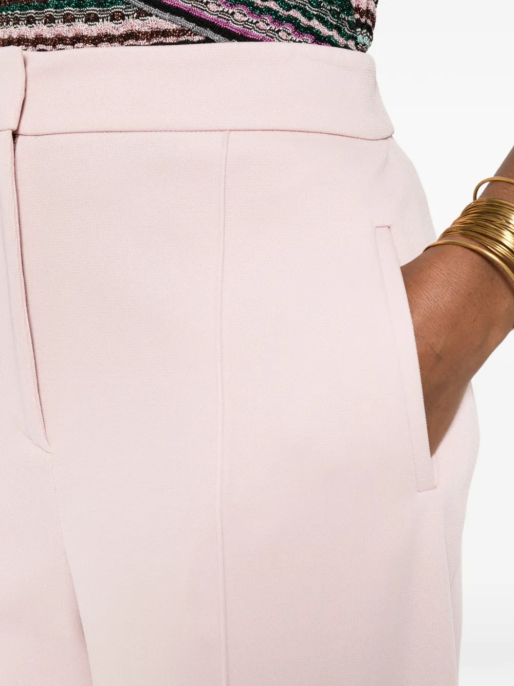 Missoni Palazzo broek met wijde pijpen Roze