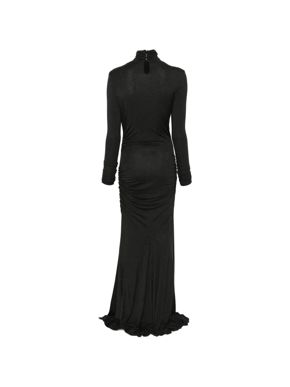 Blumarine Gedrapeerde jurk met col Grijs