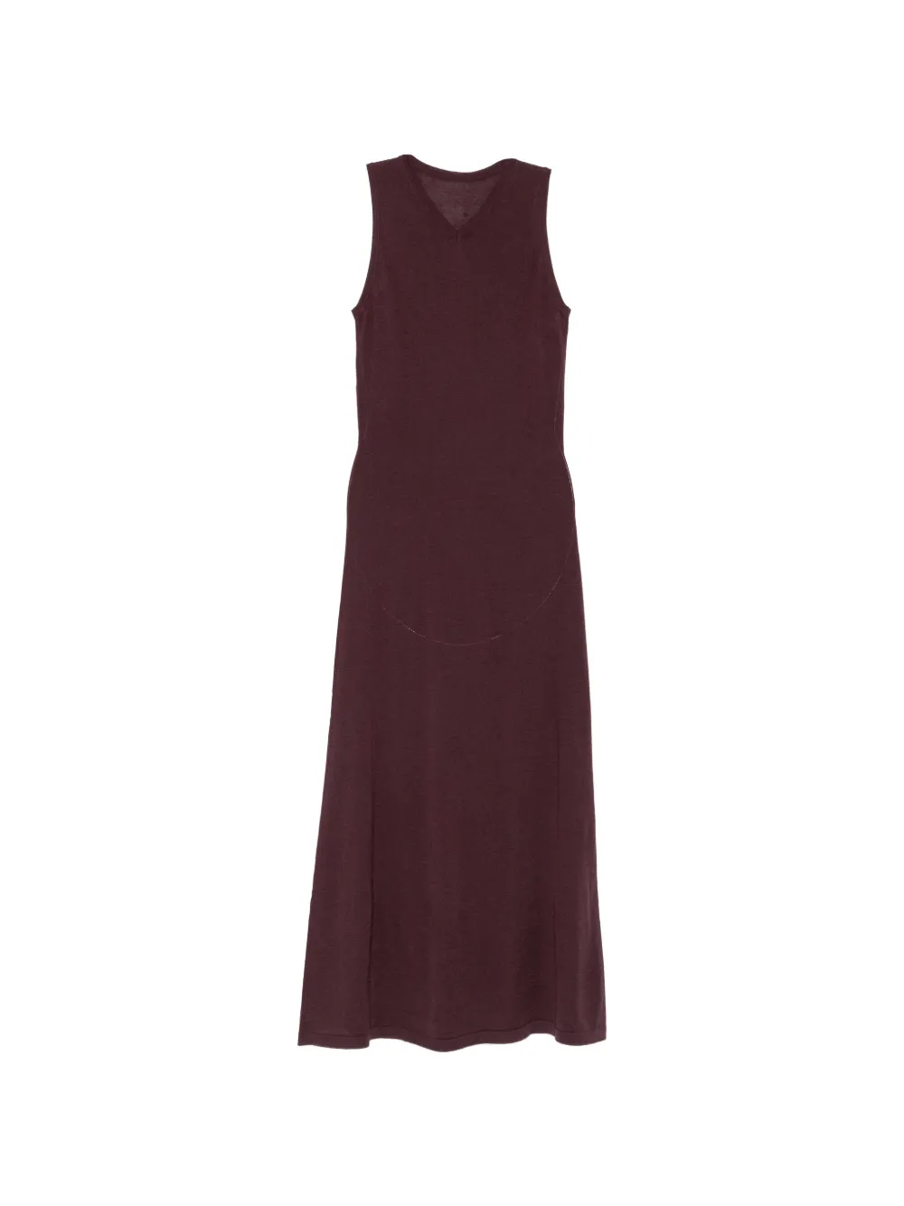 Liviana Conti sleeveless V-neck midi knitted dress - Violett