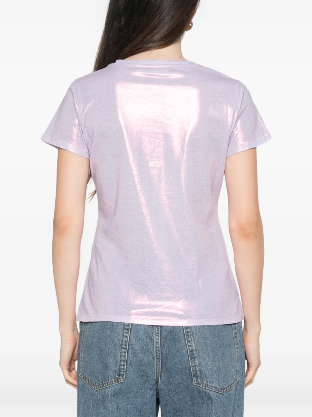 Blugirl T-shirt met logoprint Paars