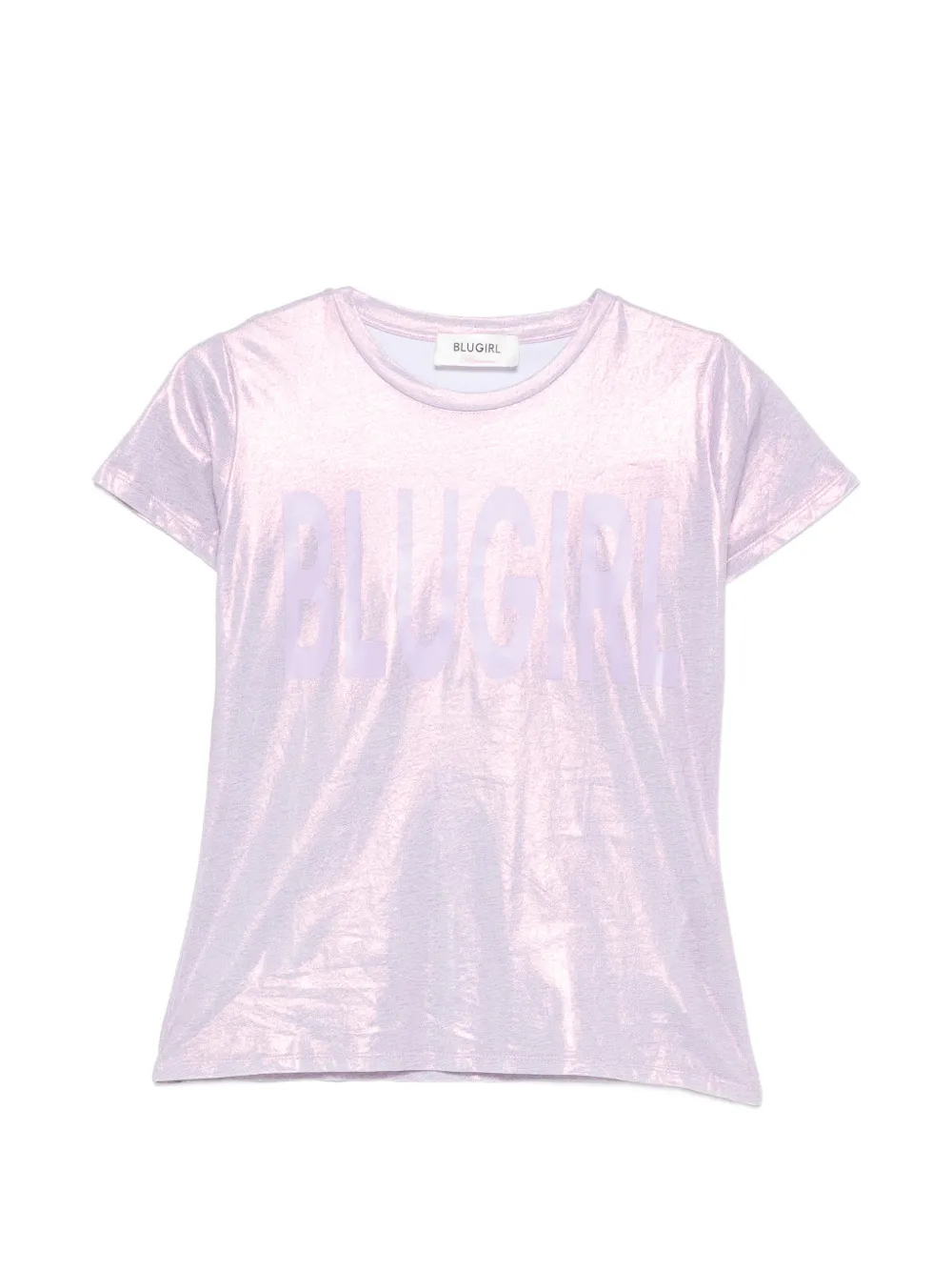 Blugirl logo-print T-shirt - Violett