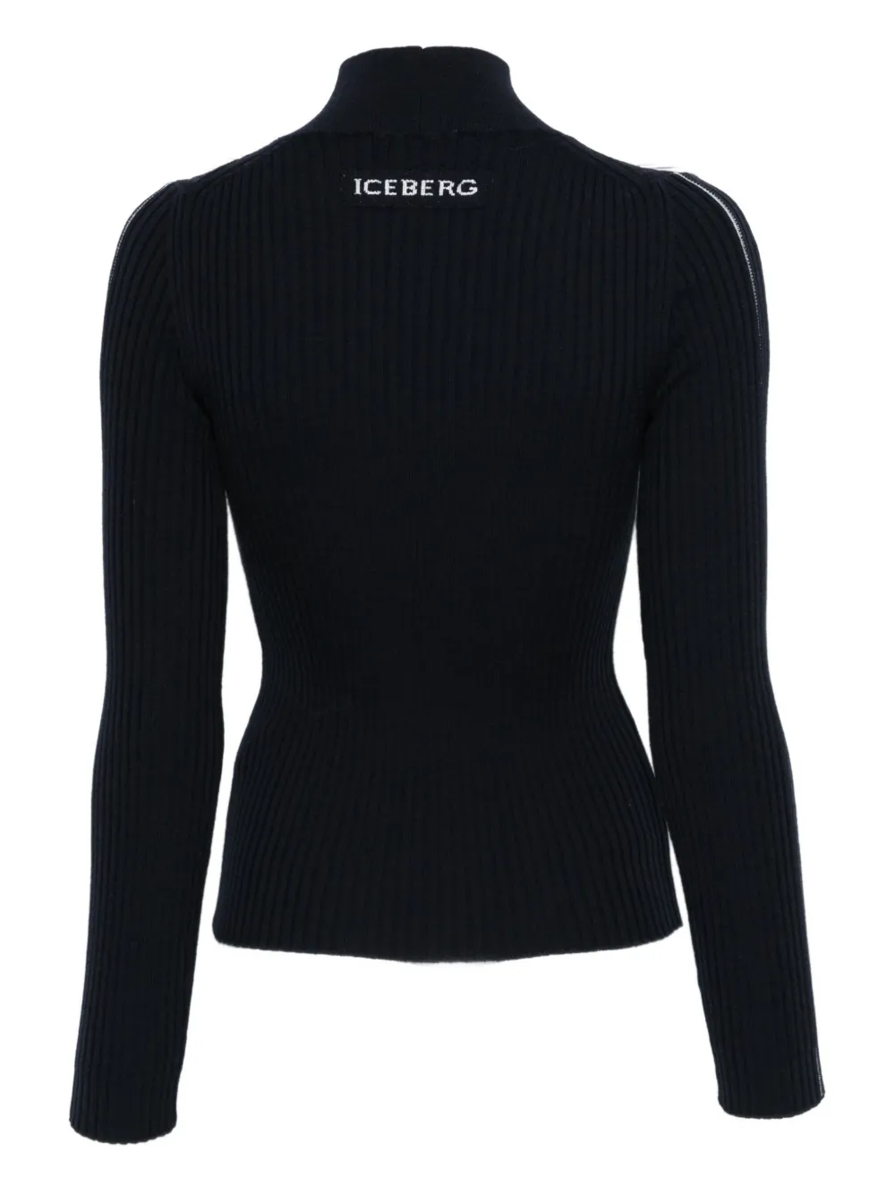 Iceberg Turtleneck Sweater In Black