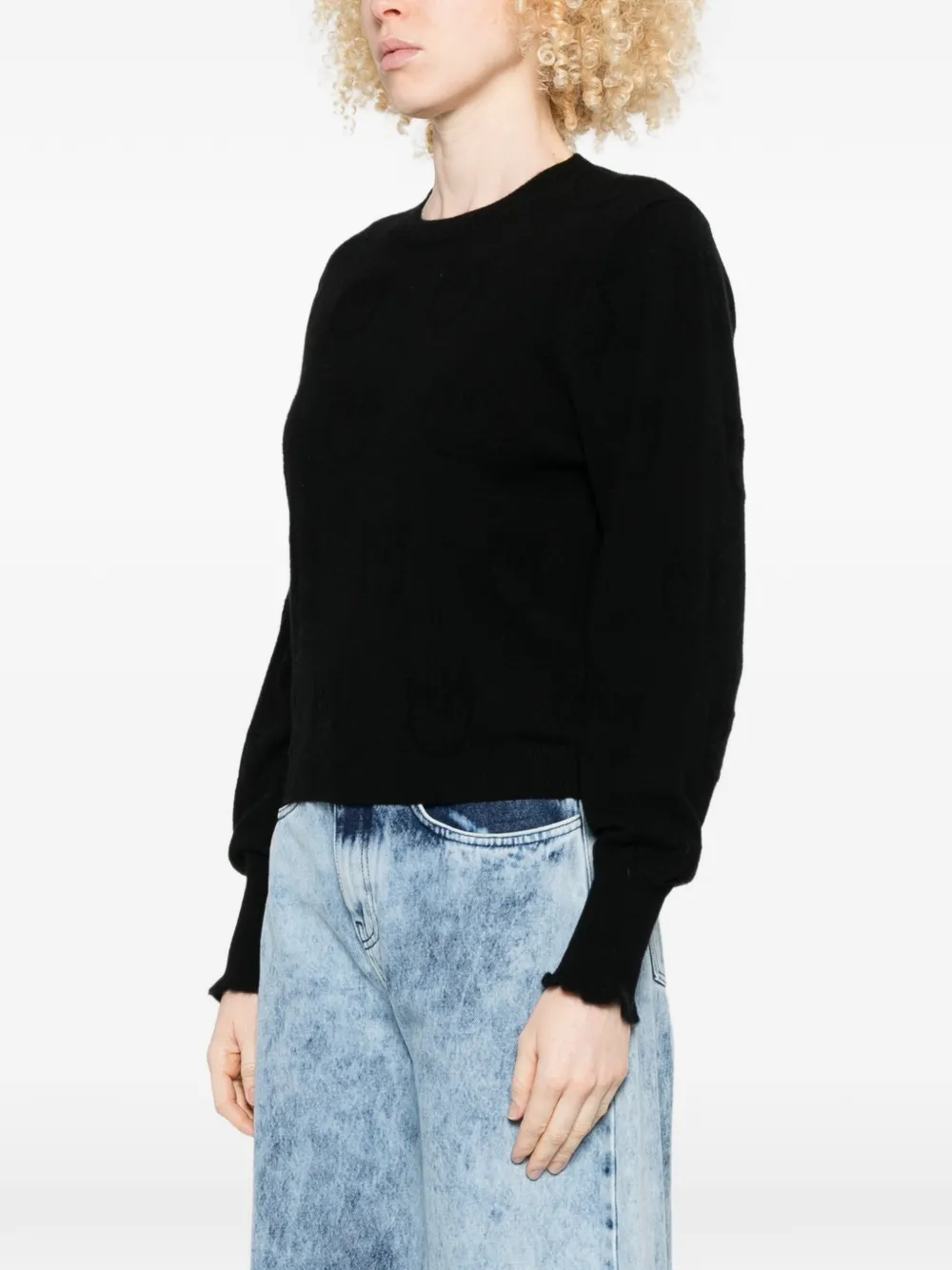 PINKO Trui met ronde hals Zwart
