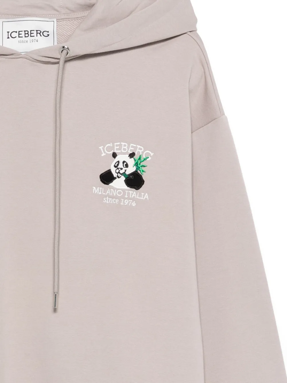 Iceberg Hoodie met borduurwerk Grijs