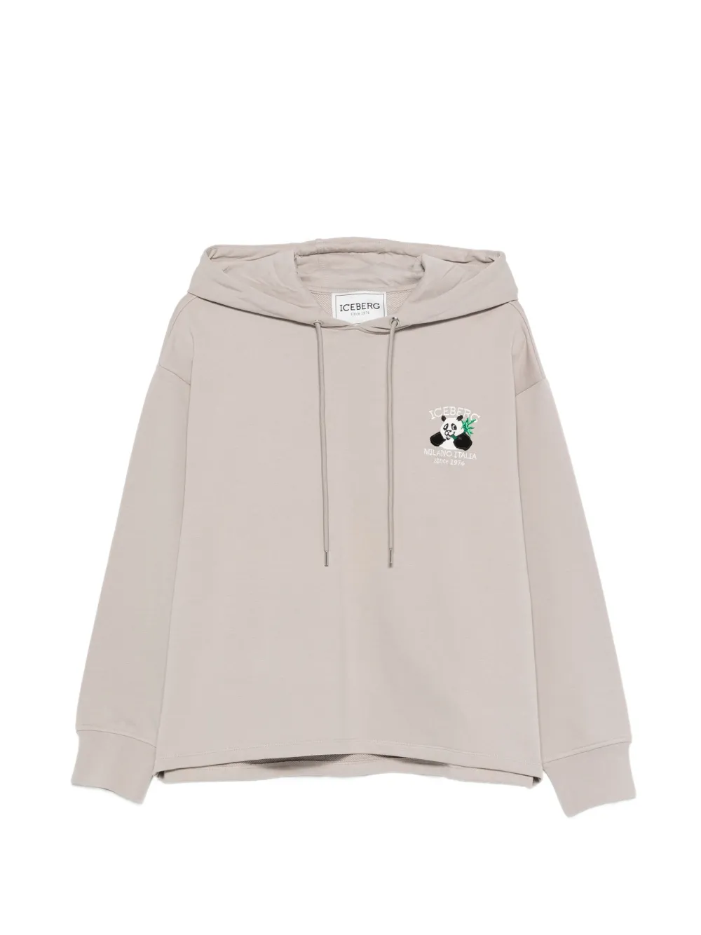 Iceberg embroidered hoodie - Grigio