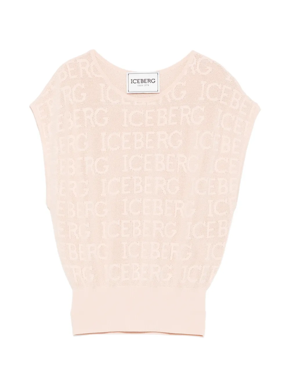 Iceberg logo-pattern vest - Rosa