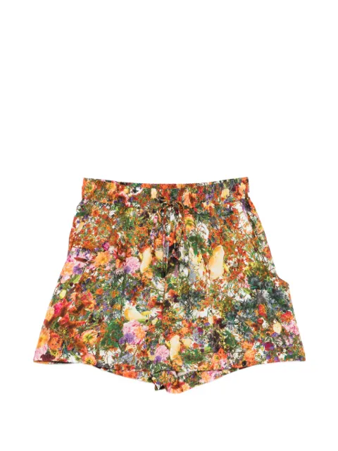 Osklen floral drawstring shorts