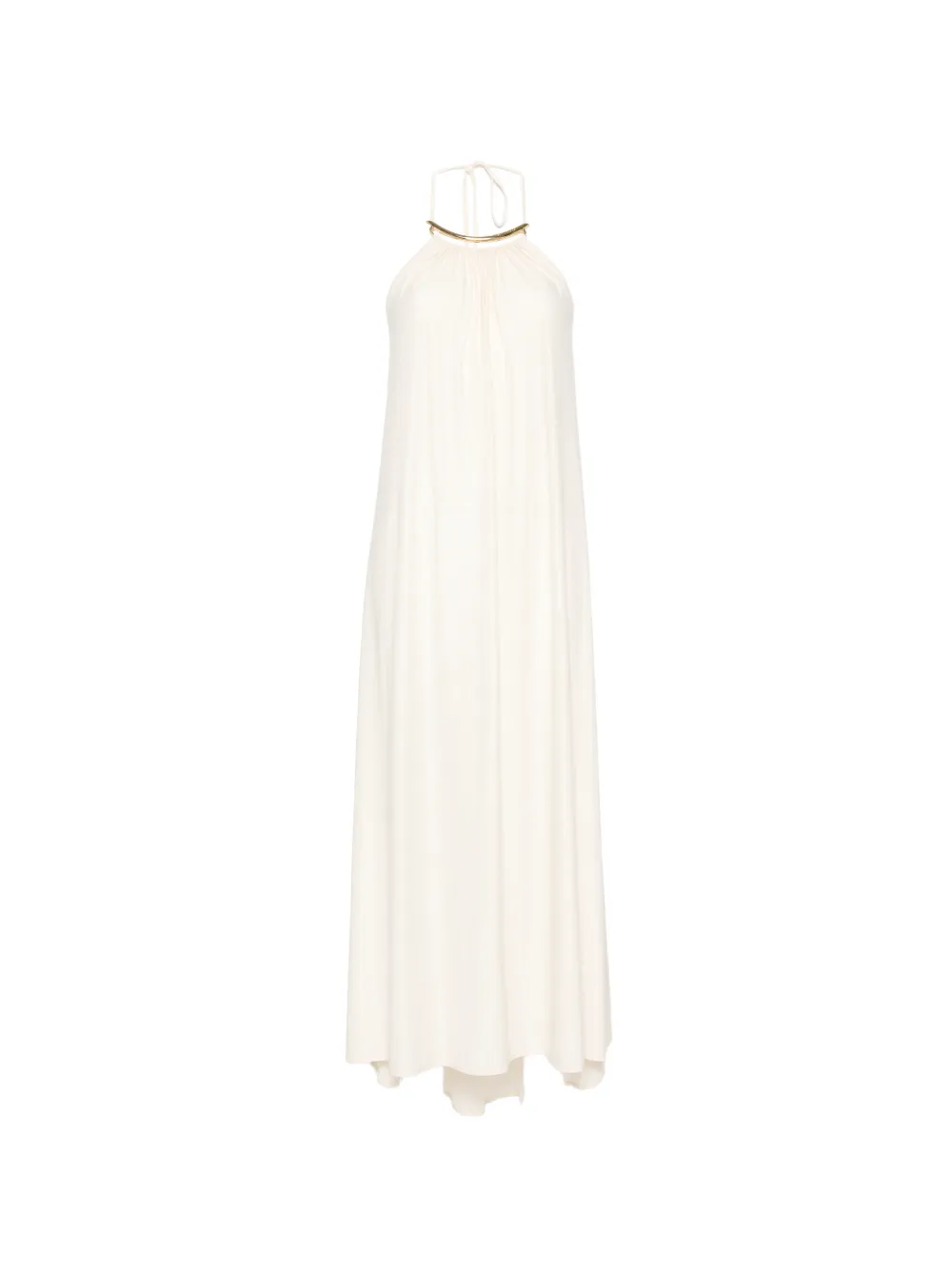 Água de Coco halterneck midi dress - Toni neutri