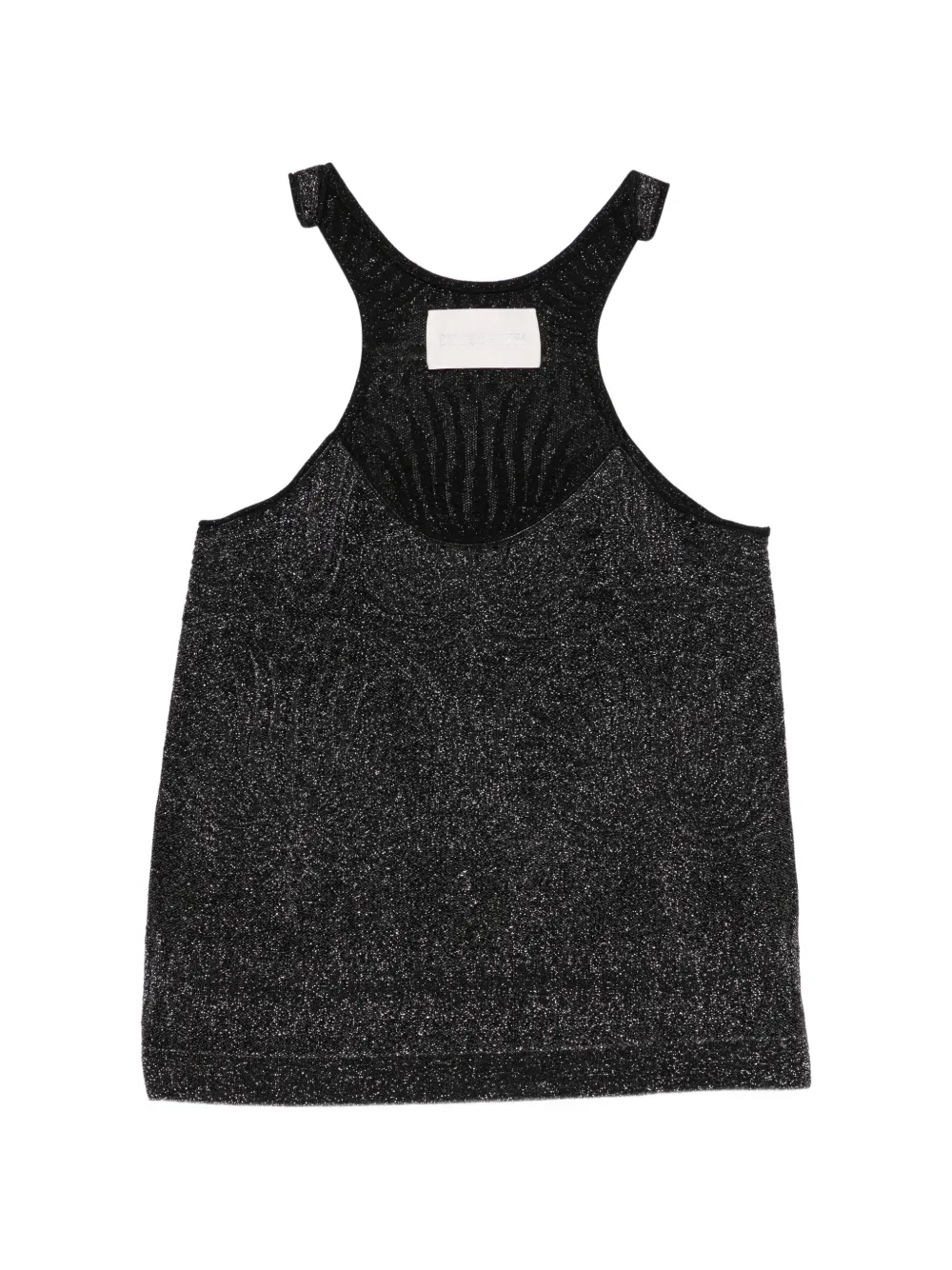 Circus Hotel lurex-effect top - Nero