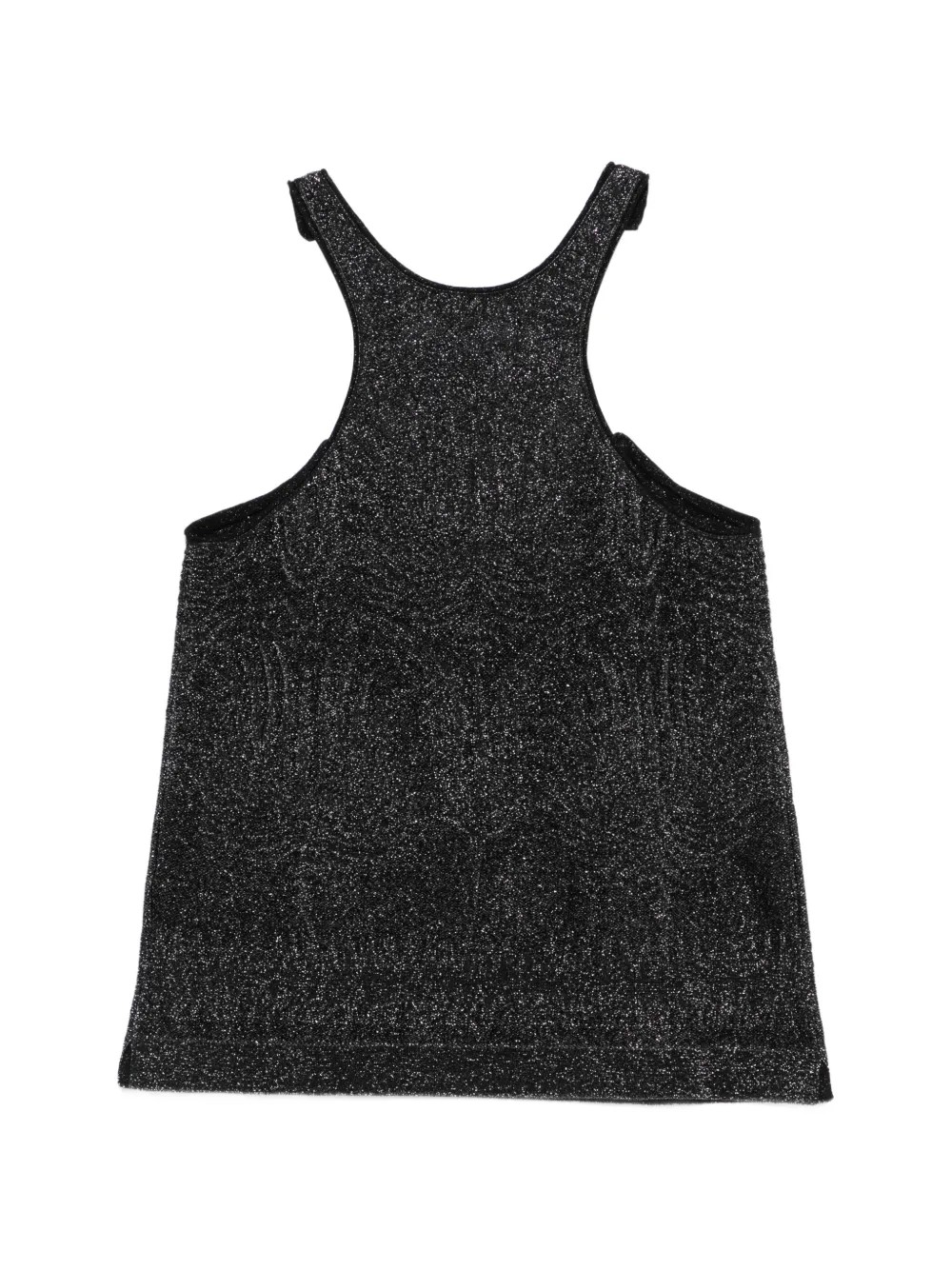  Circus Hotel Lurex-effect Top - Black 