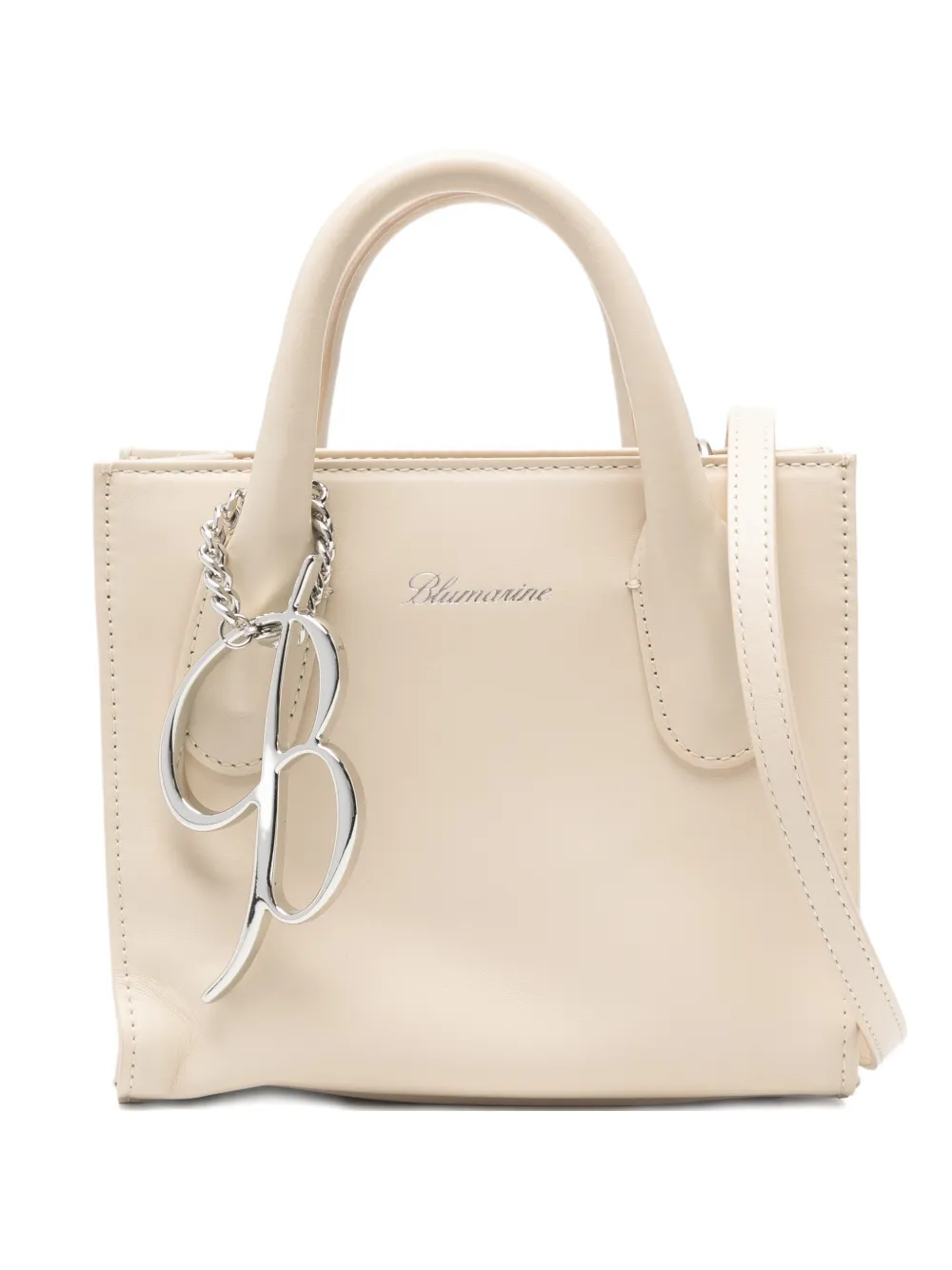 Blumarine small chain-charm tote bag | Neutrals | Image 1