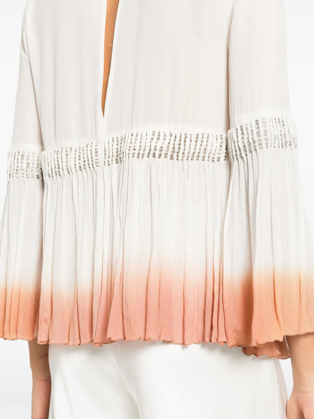 Elisabetta Franchi Tanktop met ombré-effect Wit