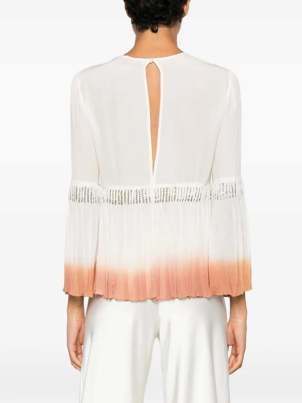 Elisabetta Franchi Tanktop met ombré-effect Wit