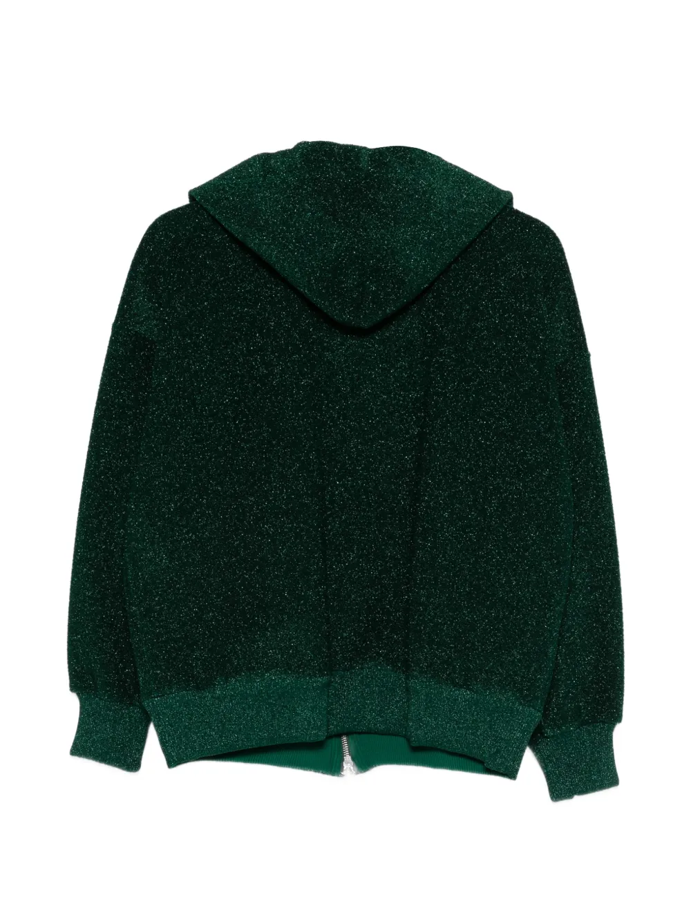  Circus Hotel Hooded Zip Knitwear - Green 
