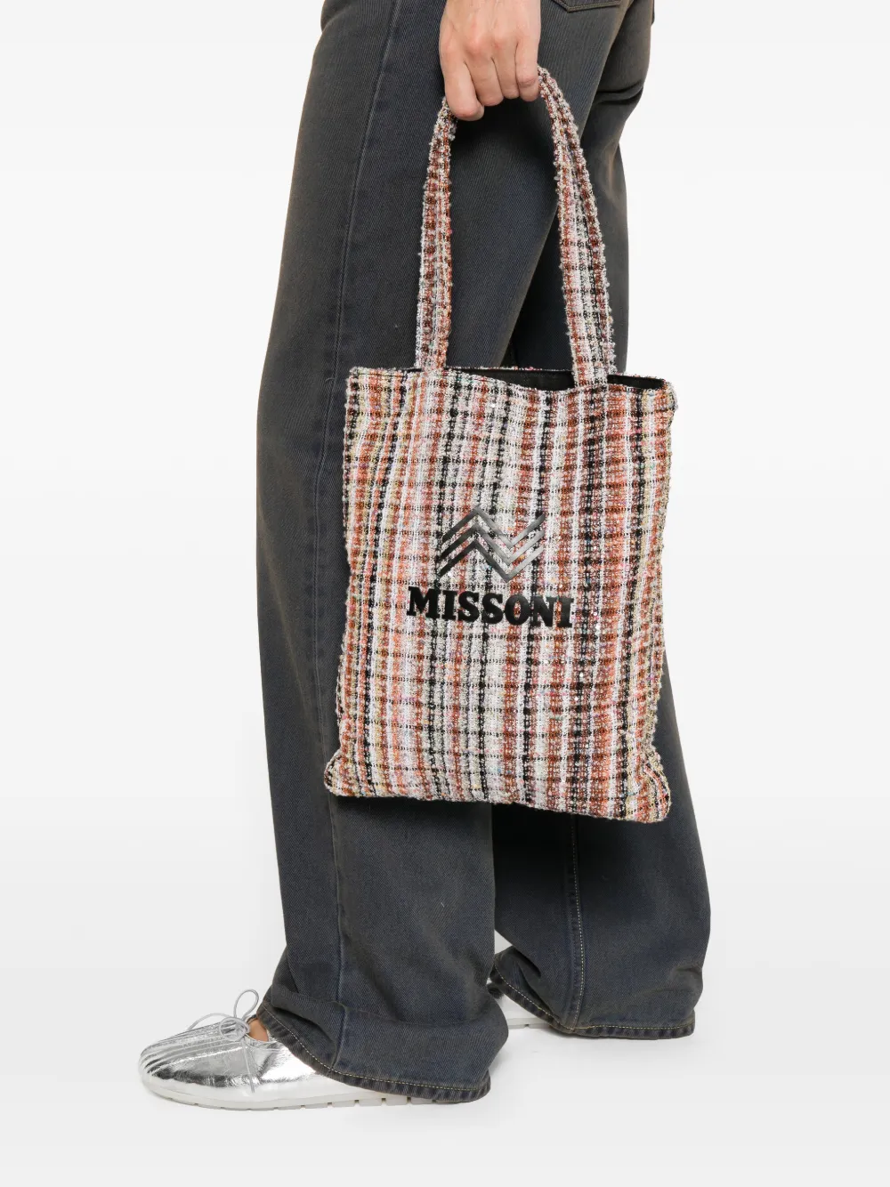 Missoni Vertical tote bag - Beige
