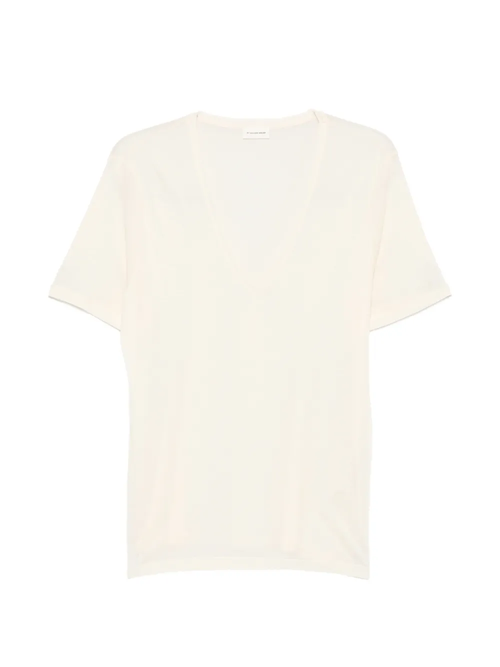 By Malene Birger Amika T-Shirt mit V-Ausschnitt - Nude