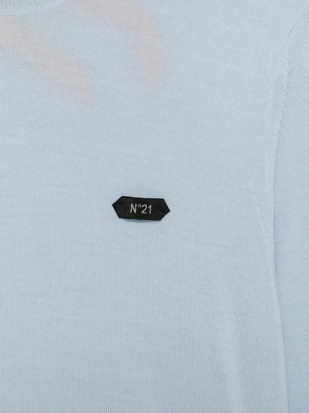  Nº21 Pull à Patch Logo - Bleu 