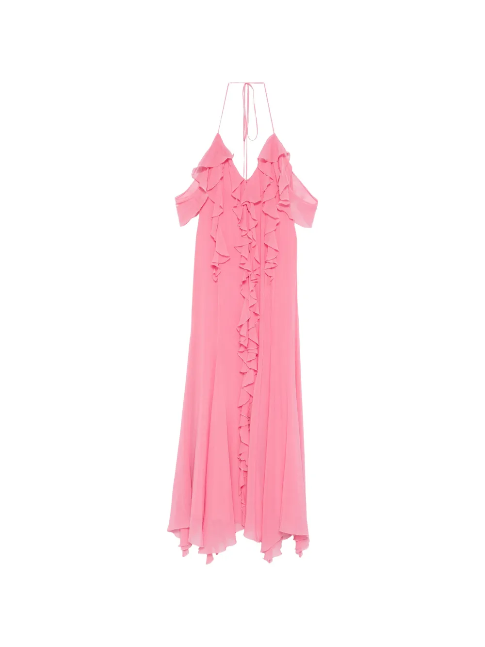 Blumarine ruffled halter dress - Rosa
