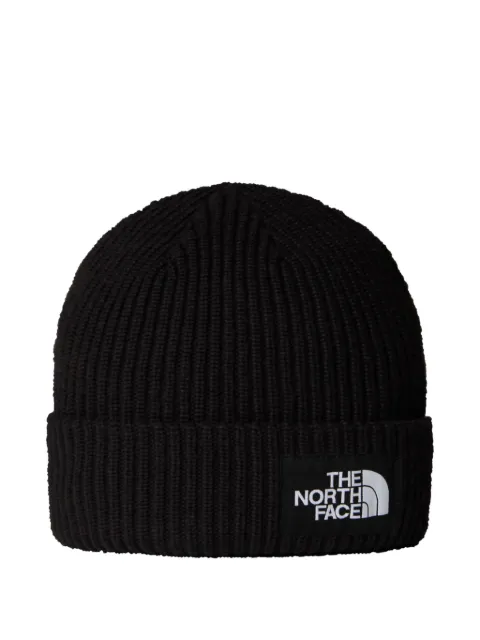 The North Face Kids Ribbed logo-patch hat