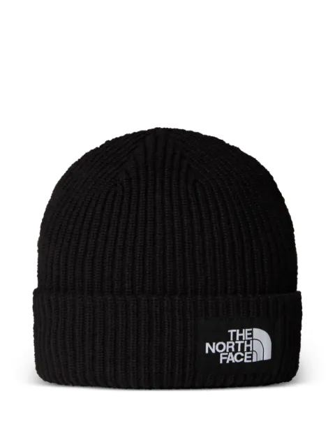 The North Face Kids gorro de canalé con parche del logo