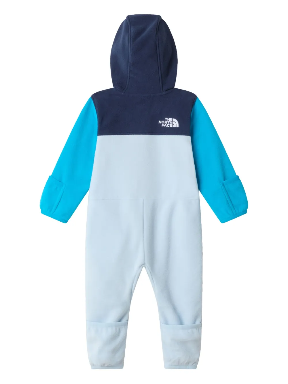 The North Face Kids hooded colour-block romper - Blauw